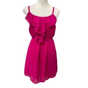 Forever 21 Pink Ruffle mini dress size Medium